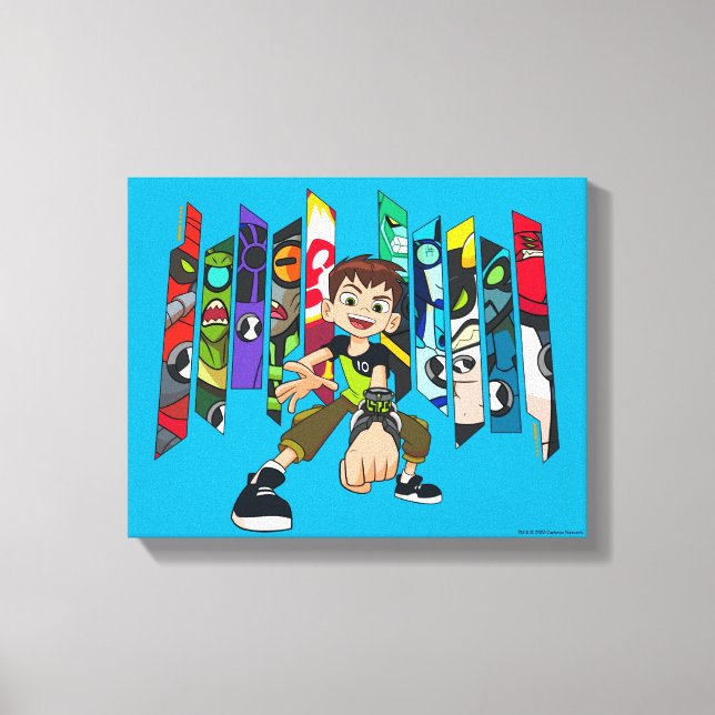 Ben 10 Alien Collection Graphic Canvastryck (Framsida)