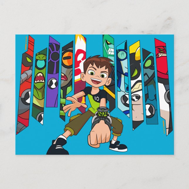 Ben 10 Alien Collection Graphic Inbjudan Vykort (Framsida)