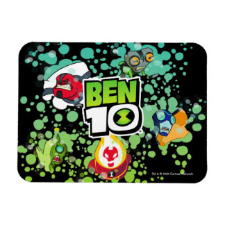 Ben 10 Alien Forms Bubble Graphic Magnet
