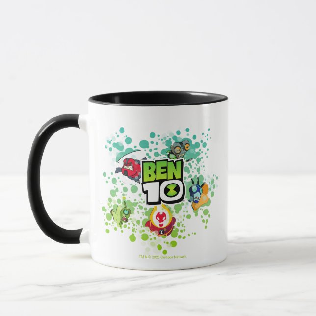Ben 10 Alien Forms Bubble Graphic Mugg (Vänster)