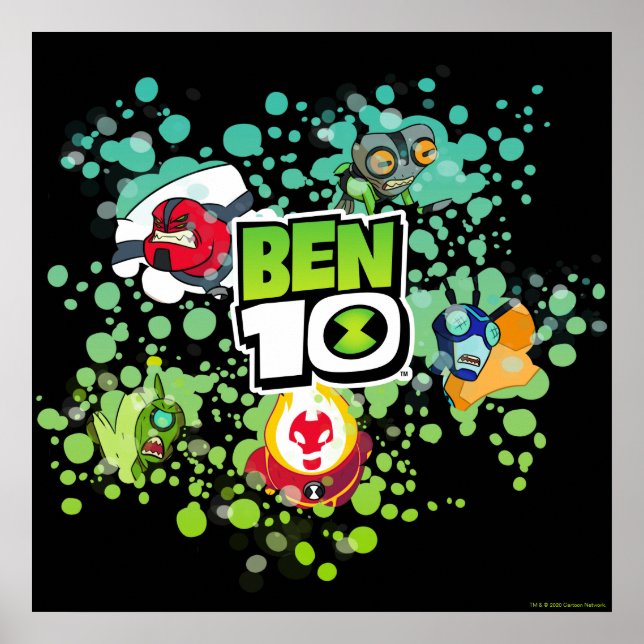 Ben 10 Alien Forms Bubble Graphic Poster (Framsidan)