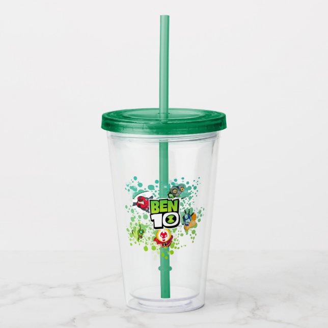 Ben 10 Alien Forms Bubble Graphic Take Away Mugg (Framsida)