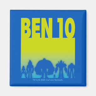 Ben 10 Alien Line-up-Logotyp Magnet