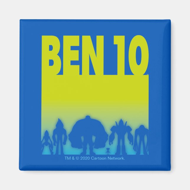 Ben 10 Alien Line-up-Logotyp Magnet (Framsidan)