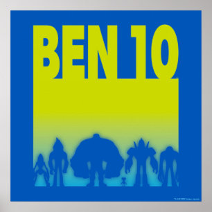 Ben 10 Alien Line-up-Logotyp Poster