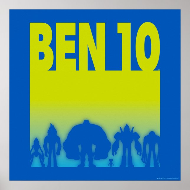 Ben 10 Alien Line-up-Logotyp Poster (Framsidan)