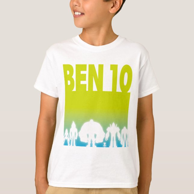 Ben 10 Alien Line-up-Logotyp T Shirt (Framsida)