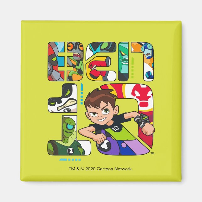 Ben 10 Alien Logotyp Magnet (Framsidan)