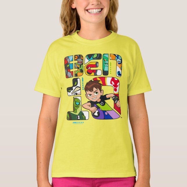 Ben 10 Alien Logotyp T Shirt (Framsida)