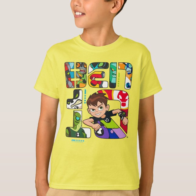 Ben 10 Alien Logotyp T Shirt (Framsida)