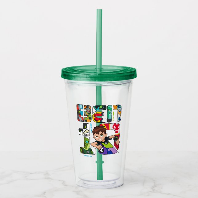 Ben 10 Alien Logotyp Take Away Mugg (Framsida)
