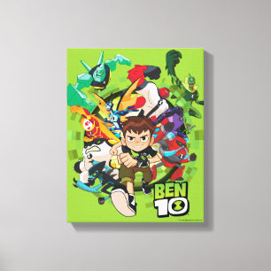 Ben 10 Alien Rush Graphic Canvastryck
