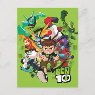 Ben 10 Alien Rush Graphic Inbjudan Vykort