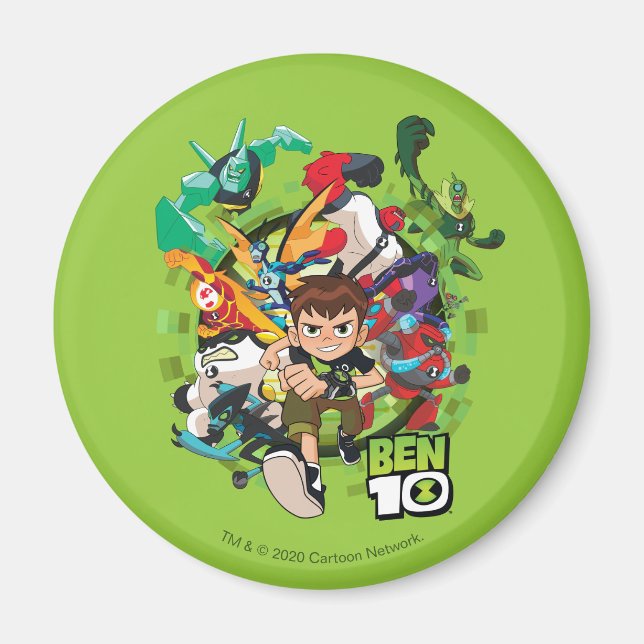 Ben 10 Alien Rush Graphic Magnet (Framsidan)
