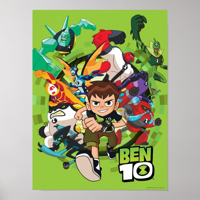 Ben 10 Alien Rush Graphic Poster (Framsidan)