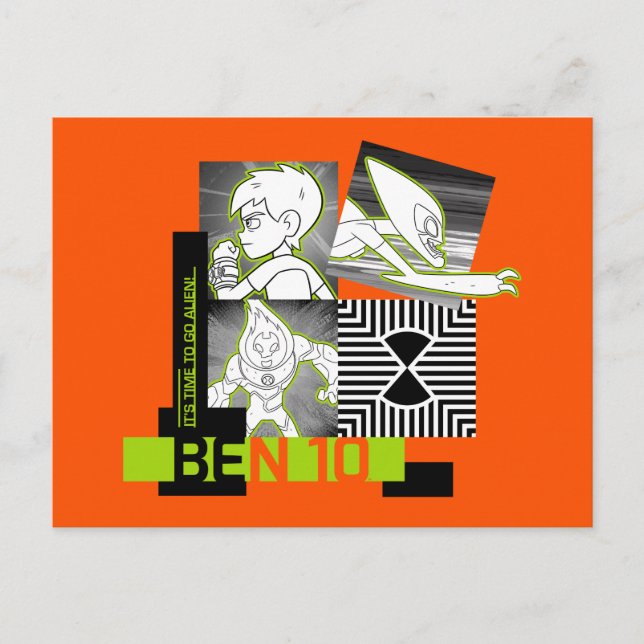 Ben 10 - det är dags att gå ut i Alien Inbjudan Vykort (Framsida)