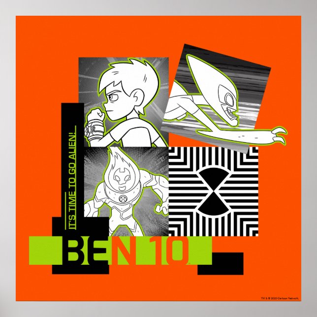 Ben 10 - det är dags att gå ut i Alien Poster (Framsidan)