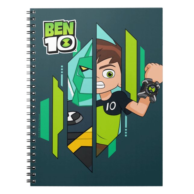Ben 10 Diamondhead DNA-omvandling Anteckningsbok (Framsidan)