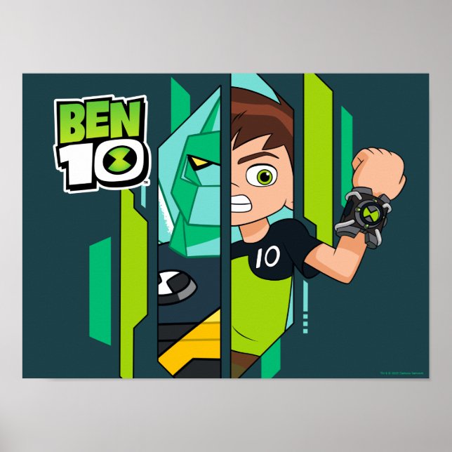 Ben 10 Diamondhead DNA-omvandling Poster (Framsidan)