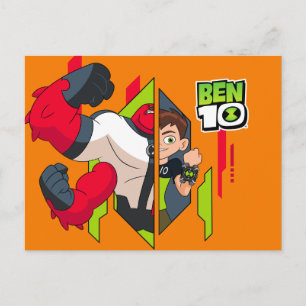 Ben 10 Fyra Armar DNA-transformering Inbjudan Vykort