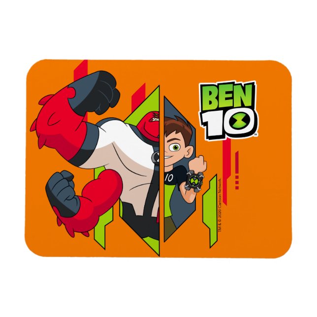 Ben 10 Fyra Armar DNA-transformering Magnet (Horisontell)