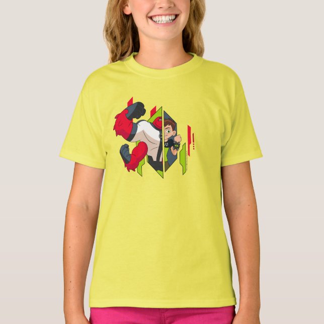 Ben 10 Fyra Armar DNA-transformering T Shirt (Framsida)