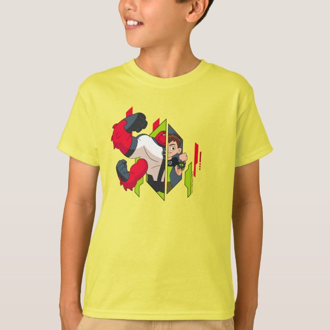Ben 10 Fyra Armar DNA-transformering T Shirt (Framsida)