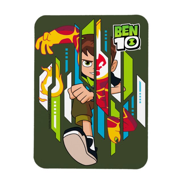 Ben 10 Heatblast DNA-omvandling Magnet (Vertikal)