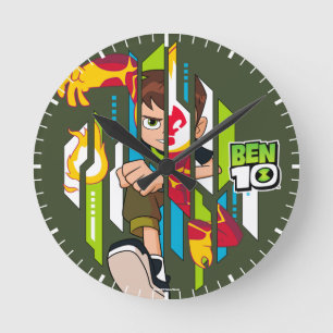 Ben 10 Heatblast DNA-omvandling Rund Klocka
