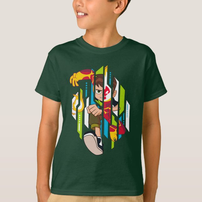 Ben 10 Heatblast DNA-omvandling T Shirt (Framsida)