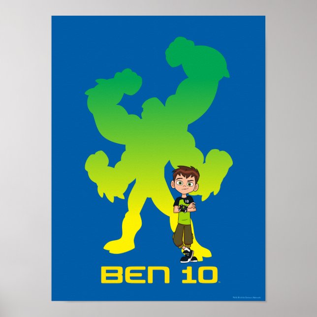 Ben 10 och fyra Armar Shadow Poster (Framsidan)
