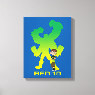 Ben 10 och fyra Armars skugga Canvastryck