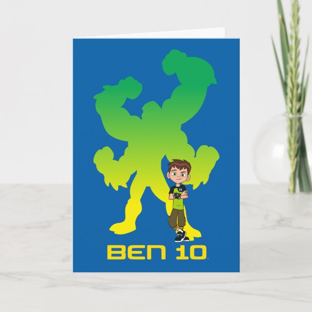 Ben 10 och fyra Armars skugga Kort (Framsida)