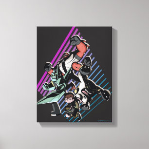 Ben 10 Retro Alien Group Graphic Canvastryck