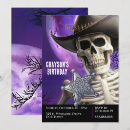 Ben att vara Vild, Land Westerna Skeleton Inbjudningar