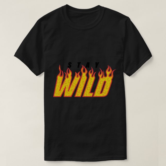 Ben Azelart Merch Ben Azelart Stanna Vild Fire T Shirt (Design framsida)