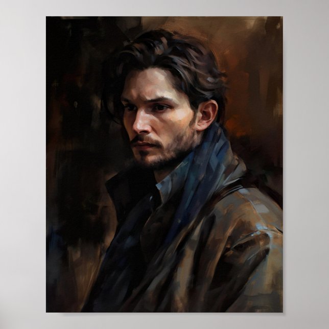 Ben Barnes Oljemålning Darkling Kirigan Poster (Framsidan)