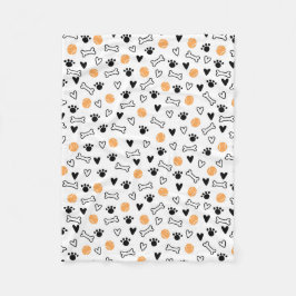 Ben, Bollar, Hearter och Tass Fleecefilt