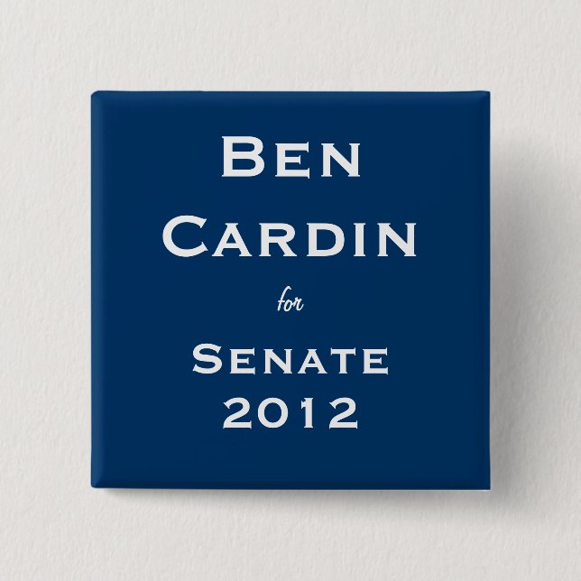 Ben Cardin för senat Knapp (Framsida)
