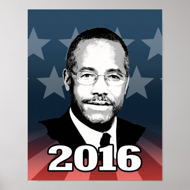 BEN CARSON 2016 CANDIDATE POSTER (Framsidan)