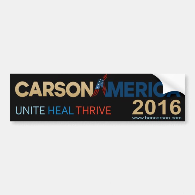 Ben Carson bildekal 2016 (Framsidan)