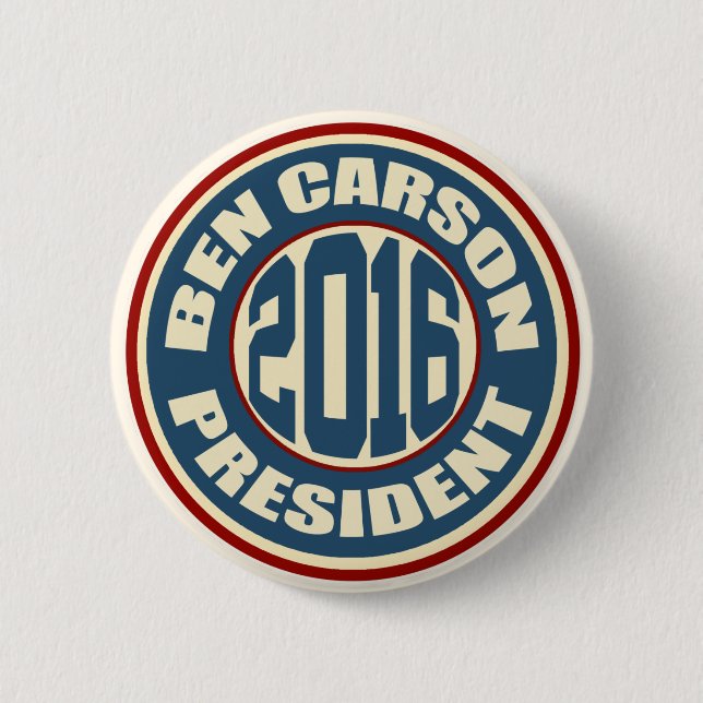 Ben Carson för president i 2016 Knapp (Framsida)