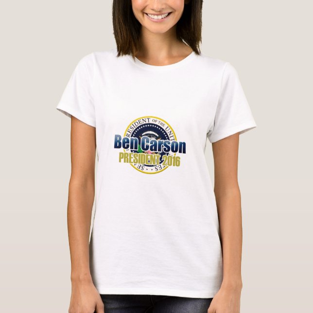 Ben Carson för president Tee Shirt (Framsida)
