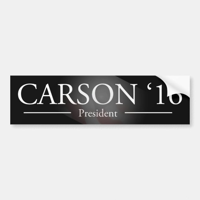 Ben Carson för presidentbildekal Bildekal (Framsidan)