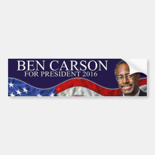 Ben Carson för presidenten 2016 Bildekal