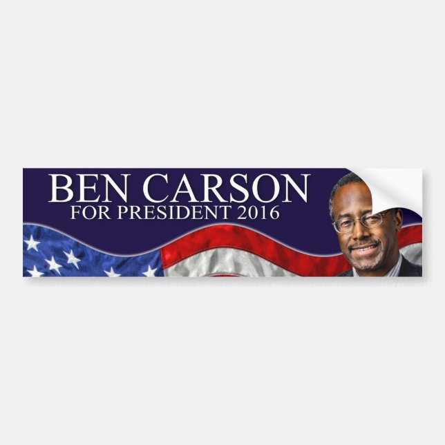 Ben Carson för presidenten 2016 Bildekal (Framsidan)