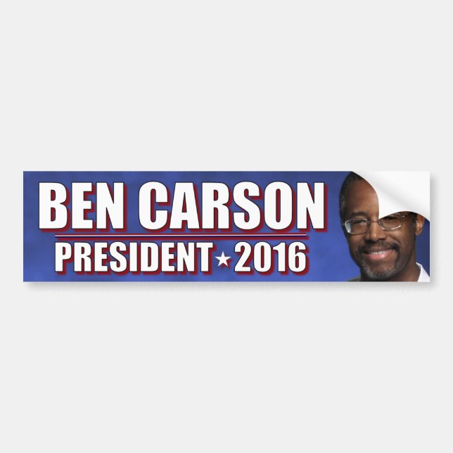 Ben Carson för presidenten 2016 Bildekal (Framsidan)