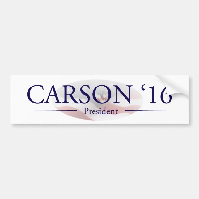 Ben Carson för presidentgåvor Bildekal (Framsidan)