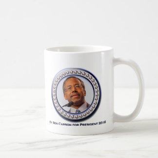 Ben Carson för presidentkaffemugg Kaffemugg