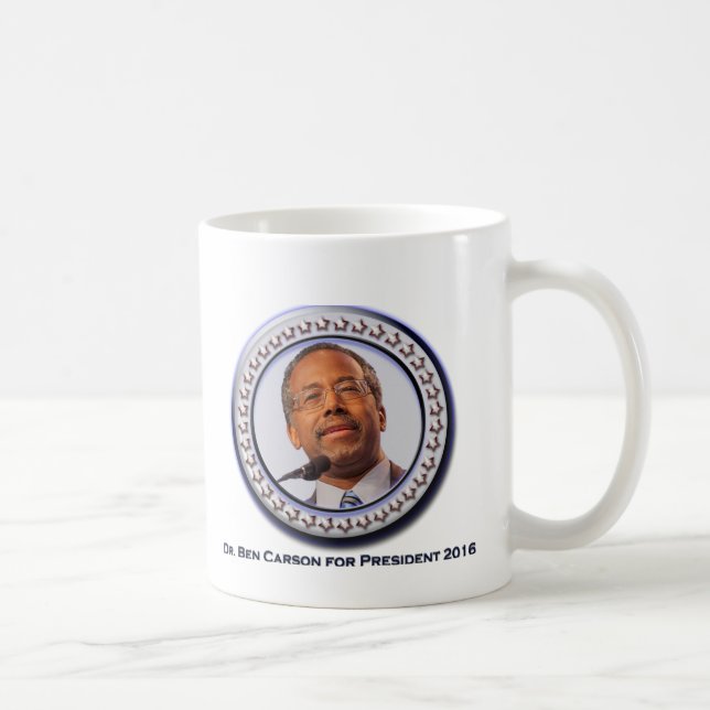 Ben Carson för presidentkaffemugg Kaffemugg (Höger)
